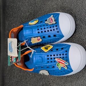 Boys Foamies Sketchers Molded Slip On Blue Size 12